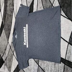 KAWASAKI GRAY EST. 1974 45 YEARS 35 MILLION RIMS 2,500 RAIL CARS CREW-NECK TEE-S